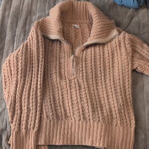 Aerie Knit Soft 1/4 Zip Sweater Size S